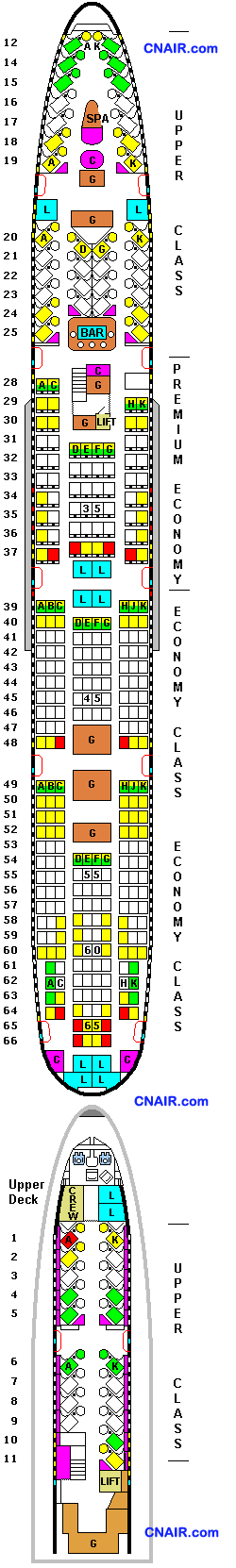 英國維珍航空波音747-400Heathrow-Version3座位圖