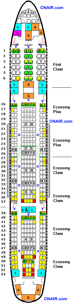 美國聯合航空公司波音777-200(North America)