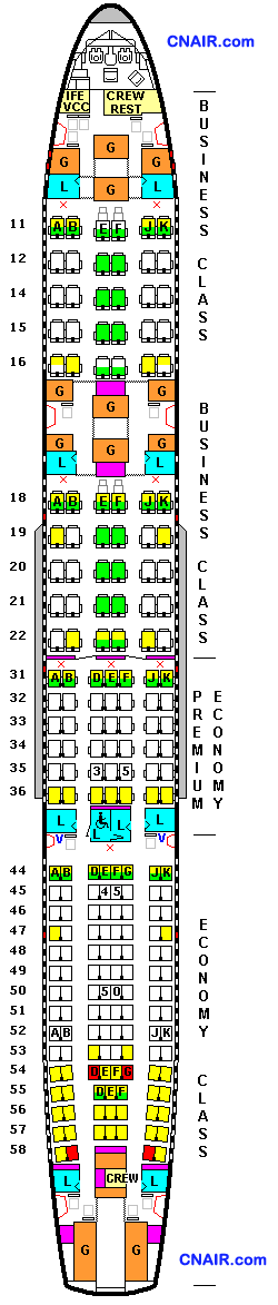 泰國航空公司空中客車A340-500(Version-3452)機(jī)型