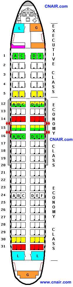 加拿大航空公司空中列車Airbus A320 (Version 1)機型