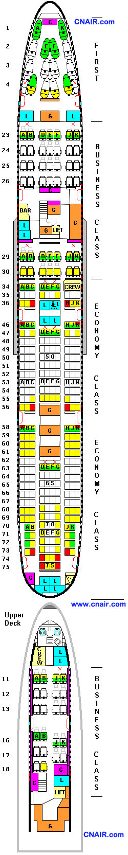 澳洲航空公司波音747-400(14, 64, 265)機(jī)型