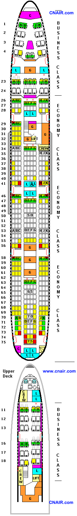 澳洲航空公司波音747-400 (56, 356)機型