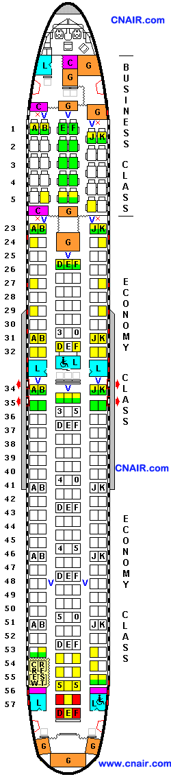 澳洲航空公司波音767-300ER (30, 217) 機型