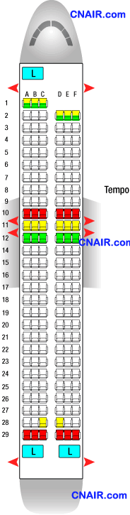 法國航空公司空中客車Airbus A320 (Metropole)機型