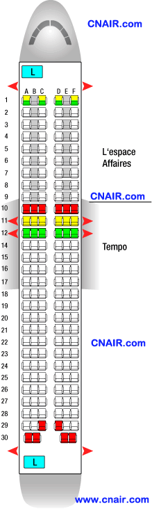 法國航空公司空中客車Airbus A320 (Metropole/Europe)機型