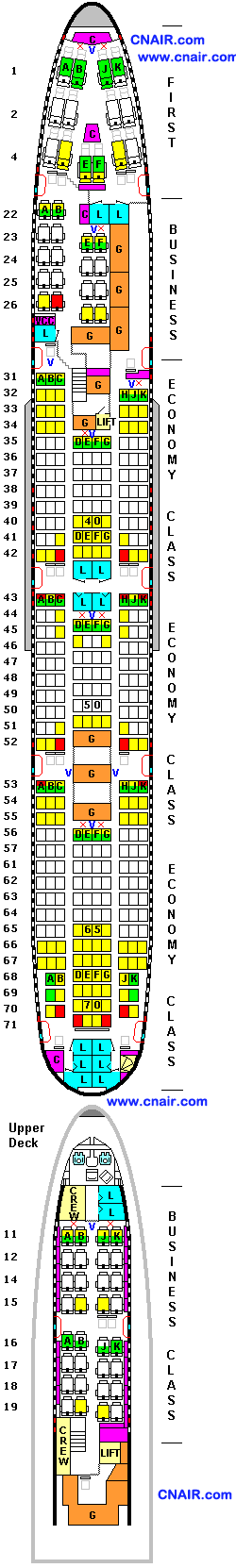 泰國(guó)航空公司波音747-400 (Version 7442)機(jī)型