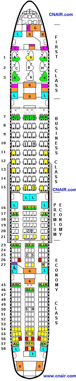 日本航空公司波音Boeing 777-300ER (Version W73)機(jī)型