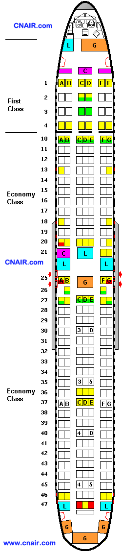 德爾塔航空公司波音767-300 (Domestic) 機型