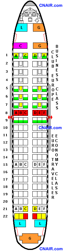 英航航空公司空中列車Airbus A319 Club Europe機型